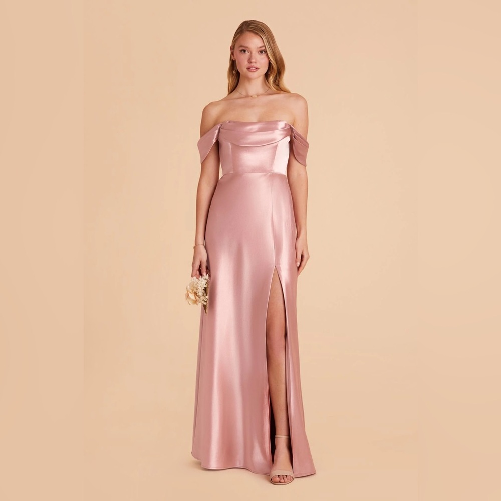 English Rose Pink Long Convertible Formal Dress